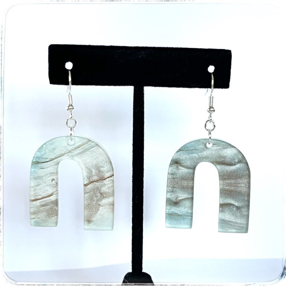 Acrylic handmade earrings 